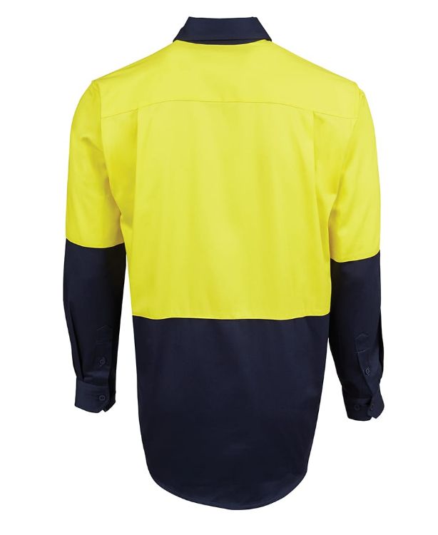 Picture of JB's Hi Vis Close Front L/S 190g Work Shirt