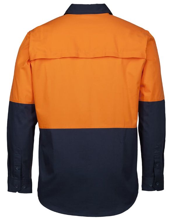 Picture of JB's Hi Vis Close Front L/S 150g Work Shirt