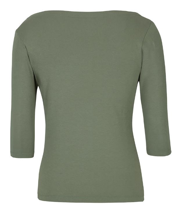 Picture of C of C Ladies 3/4 Sleeve Boat Neck Tee