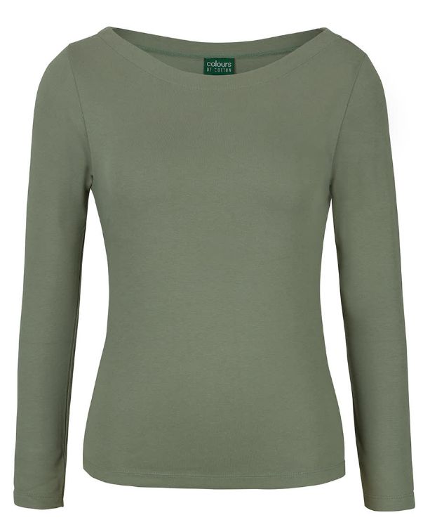 Picture of C of C Ladies L/S Boat Neck Tee