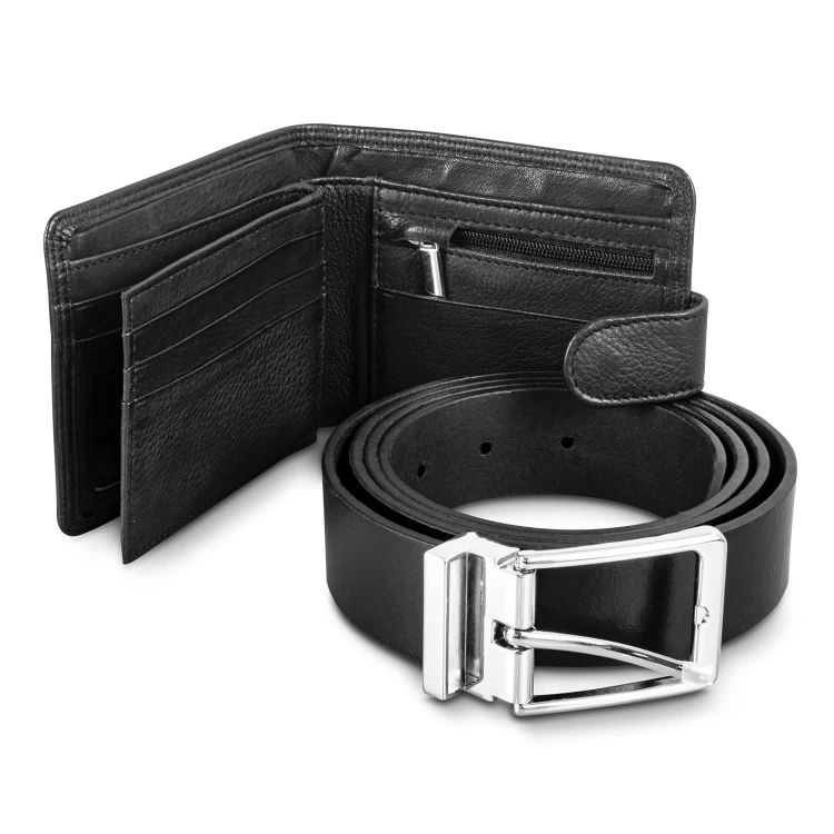 Picture of Pierre Cardin Leather Wallet and Belt Gift Set