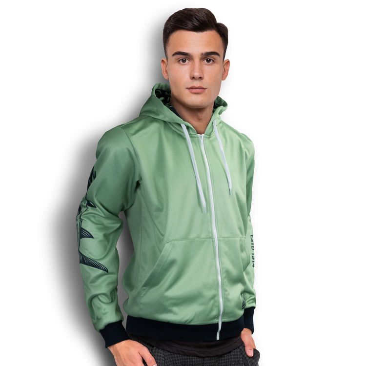 Picture of Custom Mens Sports Zipped Hoodie