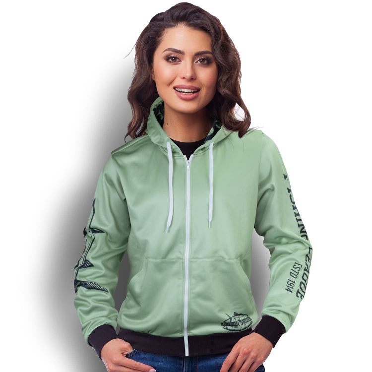 Picture of Custom Womens Sports Zipped Hoodie