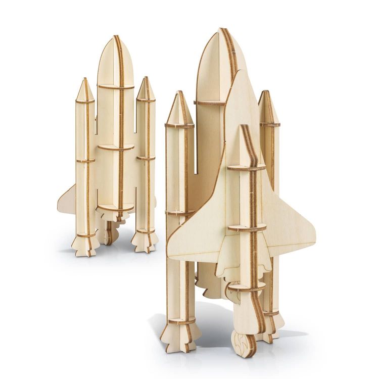 Picture of BRANDCRAFT Rocket Ship Wooden Model