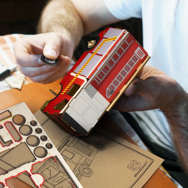 Picture of BRANDCRAFT Fire Truck Wooden Model