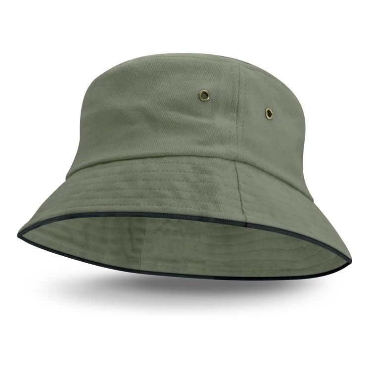 Picture of Bondi Bucket Hat - Black Sandwich Trim