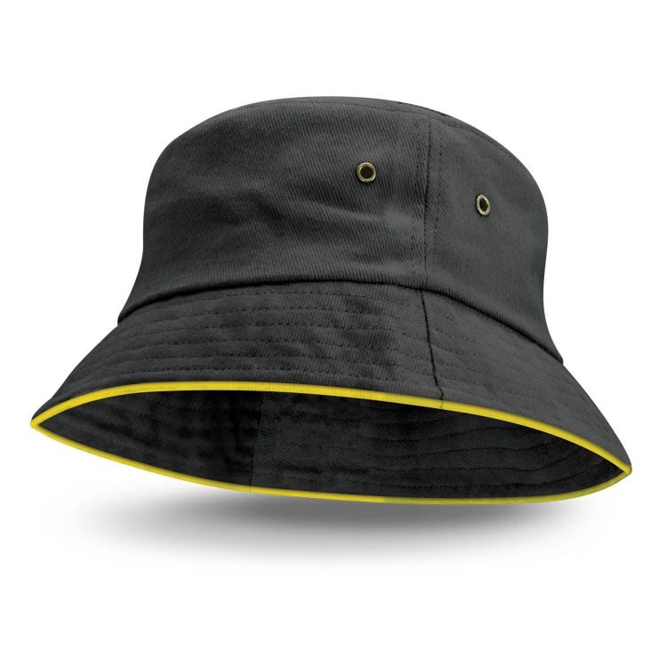 Picture of Bondi Bucket Hat - Coloured Sandwich Trim