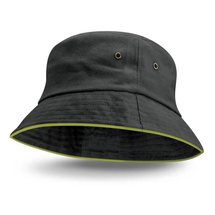 Picture of Bondi Bucket Hat - Coloured Sandwich Trim