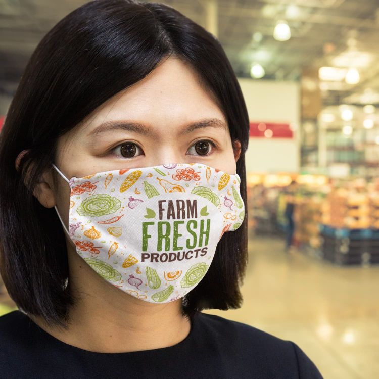 Picture of Reusable Face Mask Full Colour - Large