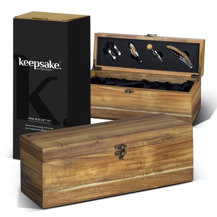 Picture of Keepsake Wine Box Gift Set