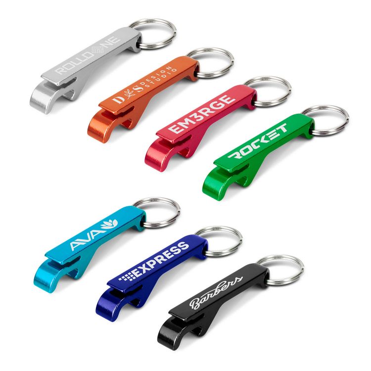 Picture of Snappy Metal Bottle Opener Key Ring