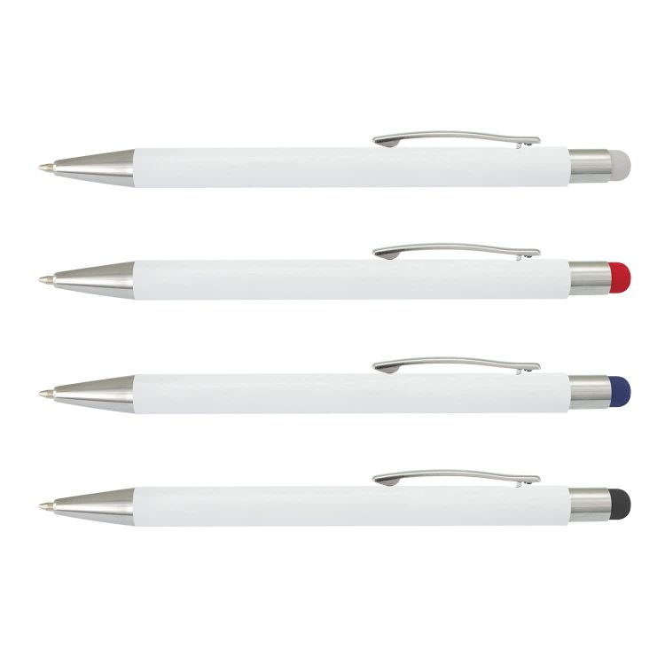 Picture of Lancer Stylus Pen - White Barrel