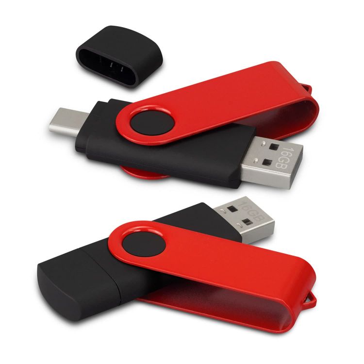 Picture of Helix 16GB Dual Flash Drive