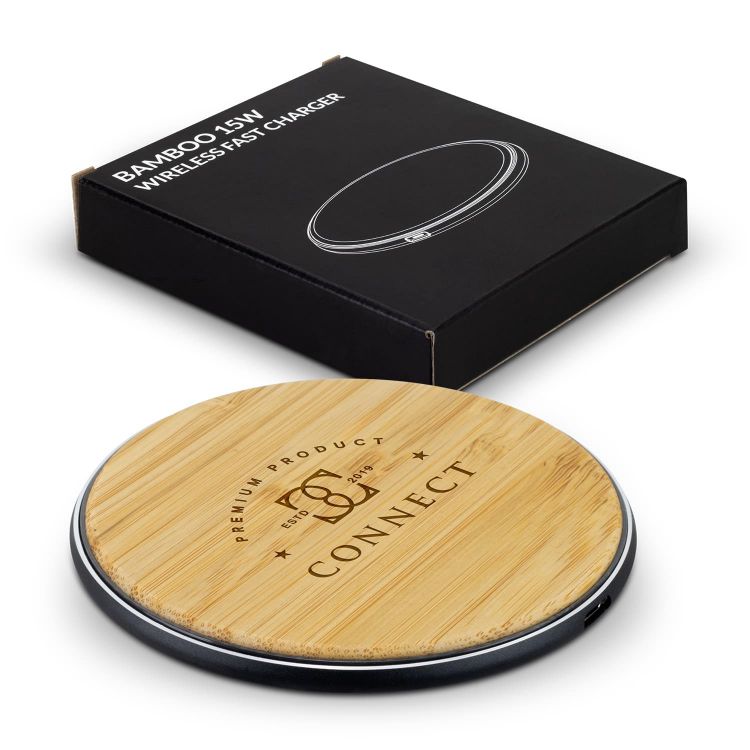 Picture of Bamboo 15W Wireless Fast Charger